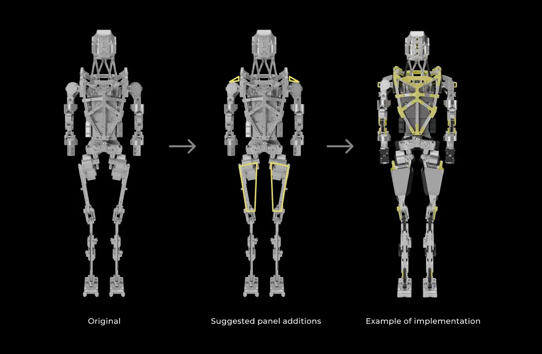 Designing a humanoid robot for open source project