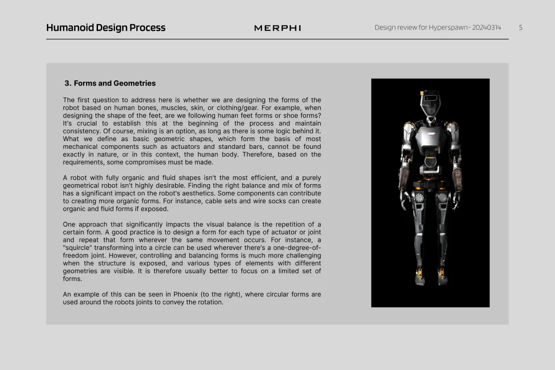 Designing a humanoid robot for open source project